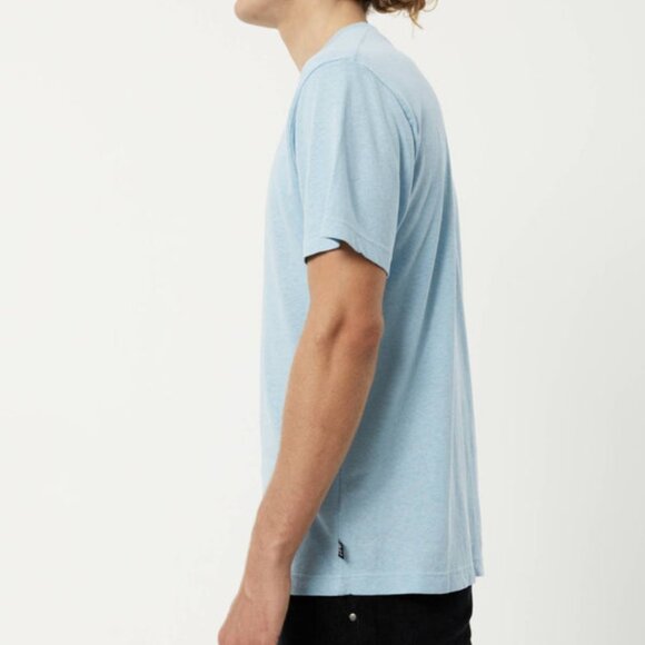 BNWT Afends - Coasting - Hemp Men's Blue Retro Fit T-Shirt - Size Medium - Picture 13 of 14